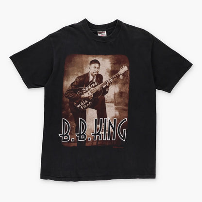 B.B. KING "of The Blues" 1996 World Tour Single Stitch T-Shirt (M-L) - Vintage Sole Melbourne