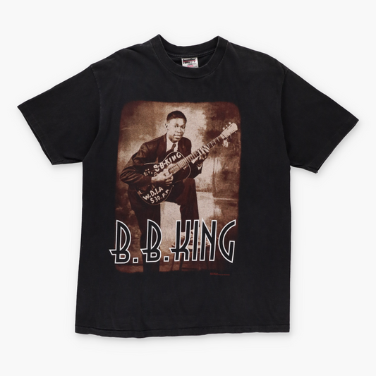 B.B. KING "of The Blues" 1996 World Tour Single Stitch T-Shirt (M-L) - Vintage Sole Melbourne