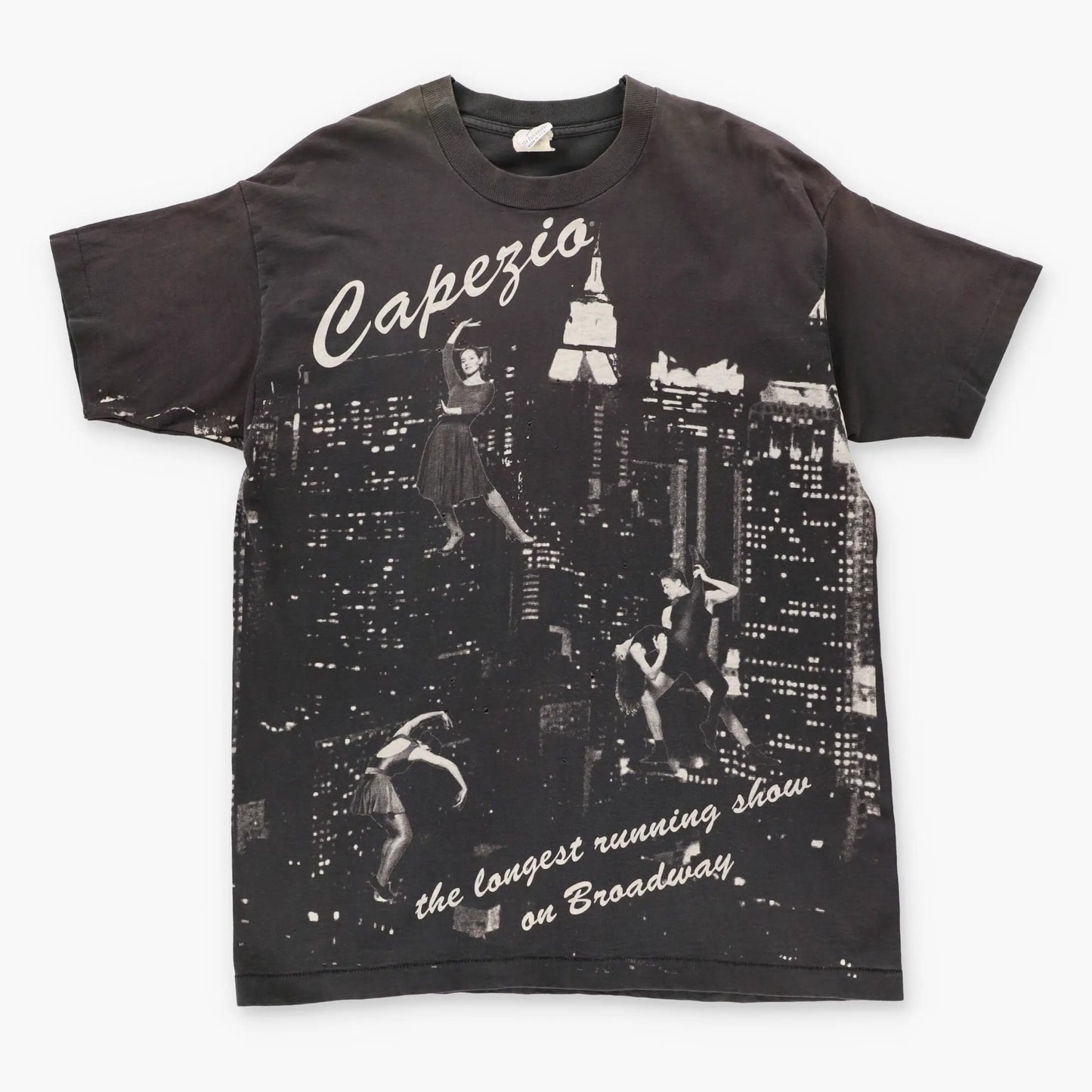 Capezio Dancing Broadway Theatre Sepia All Over Graphic Tee (XL) - Vintage Sole Melbourne