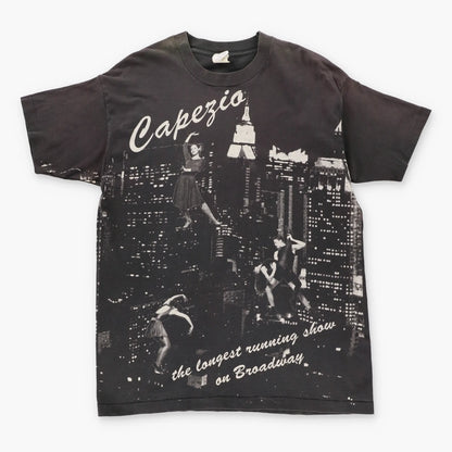 Capezio Dancing Broadway Theatre Sepia All Over Graphic Tee (XL) - Vintage Sole Melbourne
