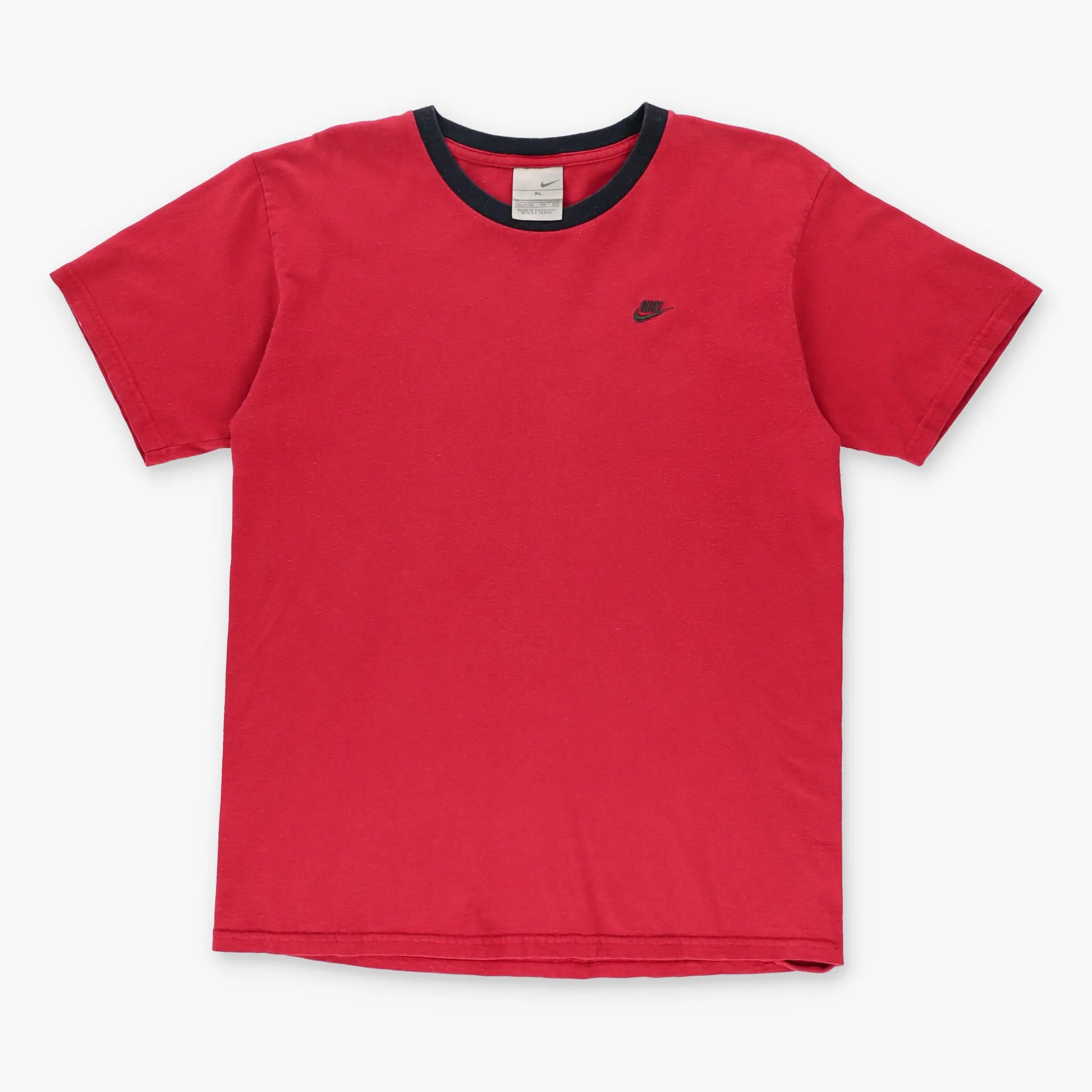 NIKE Vintage Ringer Embroidered Swoosh Logo Red & Black T-Shirt (S-M) - Vintage Sole Melbourne