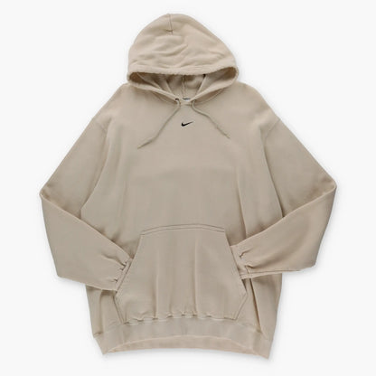 Vintage NIKE Travis Scott Embroidered Centre Swoosh Logo Beige Hoodie (XL) Vintage Sole Melbourne
