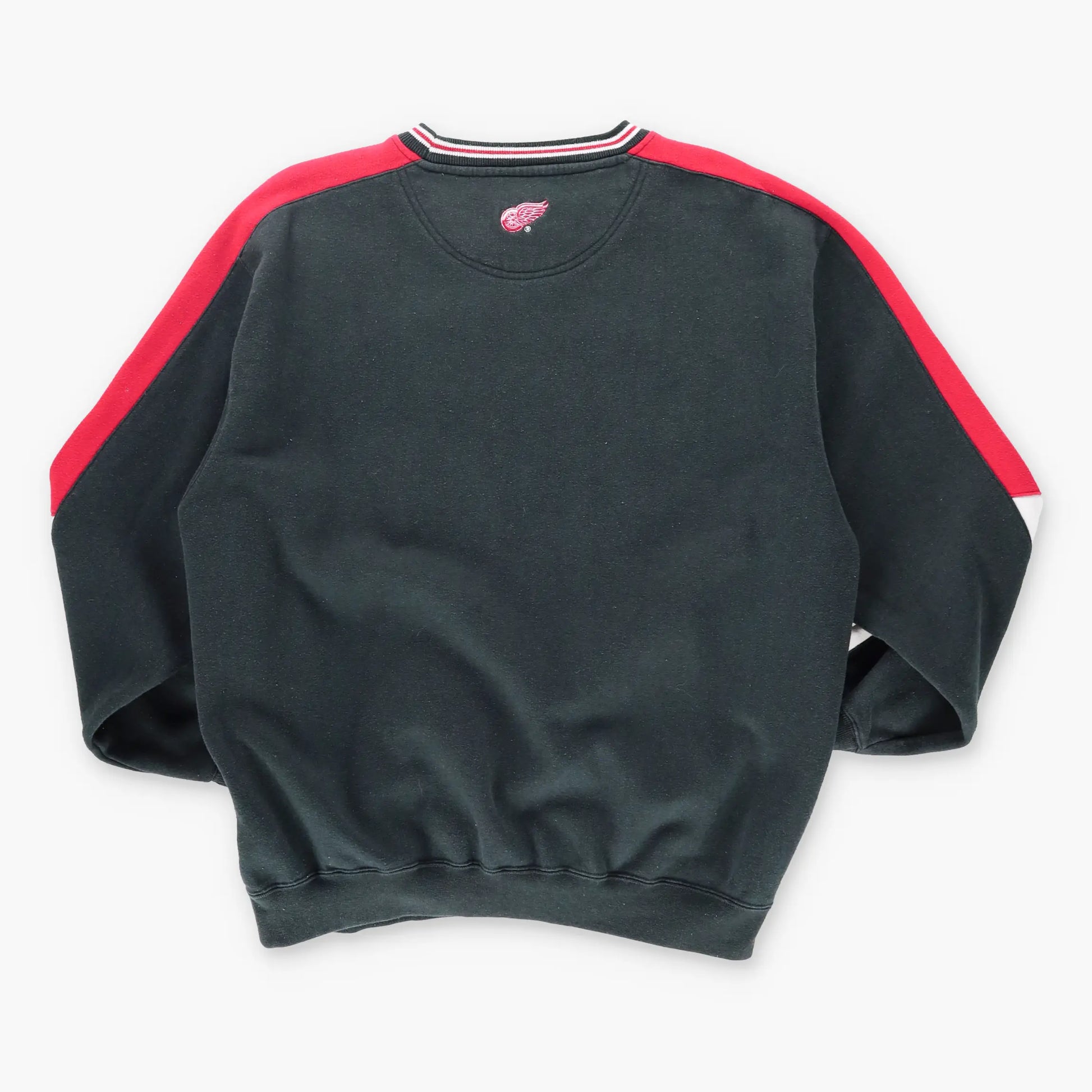 RED WINGS Detroit NHL Embroidered Logo LEE SPORT Ringer Sweatshirt (L) Vintage Sole Melbourne