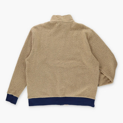 PATAGONIA Zip Up Brown & Navy Fleece Jacket (XXL) Vintage Sole Melbourne