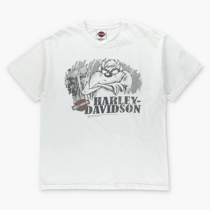 HARLEY DAVIDSON x LOONEY TUNES Taz & Grand Canyon Double Sided USA Made Tee (M-L) ***COCO Vintage Sole Melbourne