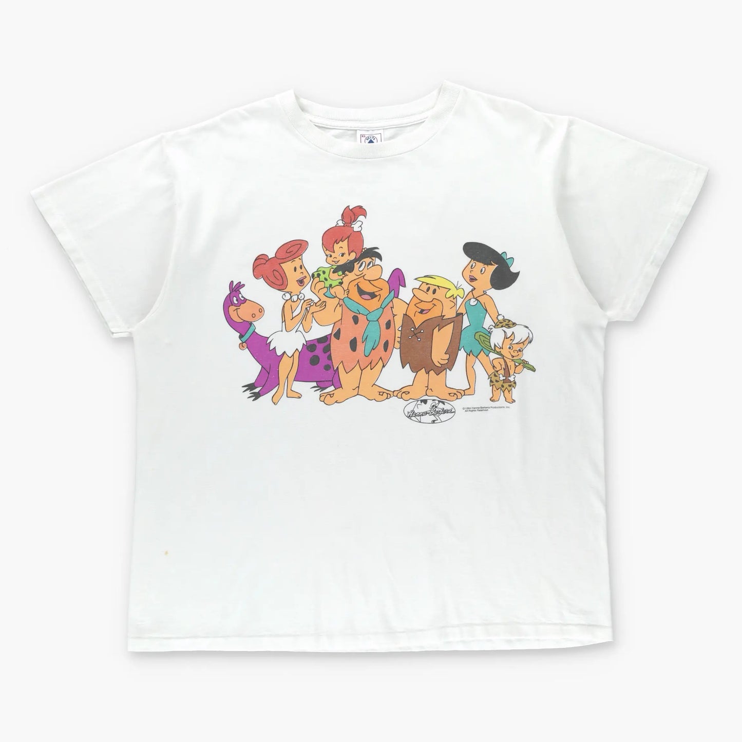 Vintage 1994 Flintstones Family White Single Stitch DELTA Tee USA Made (XL) ***COCO Vintage Sole Melbourne
