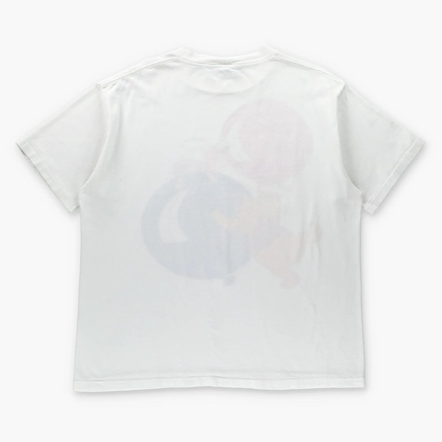 DISNEY Winnie The Pooh & Piglet Balloon Graphic Single Stitch White Tee USA Made (XL) ***COCO Vintage Sole Melbourne