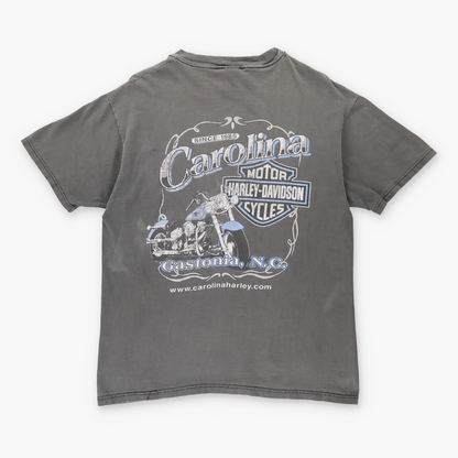 Vintage HARLEY DAVIDSON 'Ridin Out The Storm' Faded Motorcycle T-Shirt (M-L) Vintage Sole Melbourne