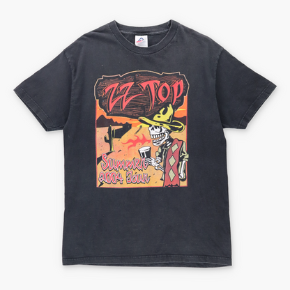 Vintage ZZ TOP Mescalero Skeleton Summer Tour Music T-Shirt (M-L) Vintage Sole Melbourne