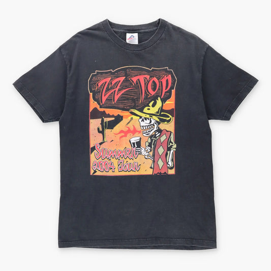 Vintage ZZ TOP Mescalero Skeleton Summer Tour Music T-Shirt (M-L)