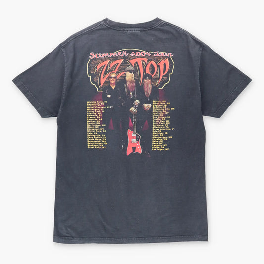 Vintage ZZ TOP Mescalero Skeleton Summer Tour Music T-Shirt (M-L)