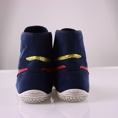 ASICS EX-EO Gold Detailed Navy & Red Wrestling Shoes (11)
