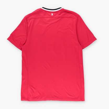 NIKE Manchester United 2011/2012 Home Embroidered Swoosh Logo Red Jersey (L)
