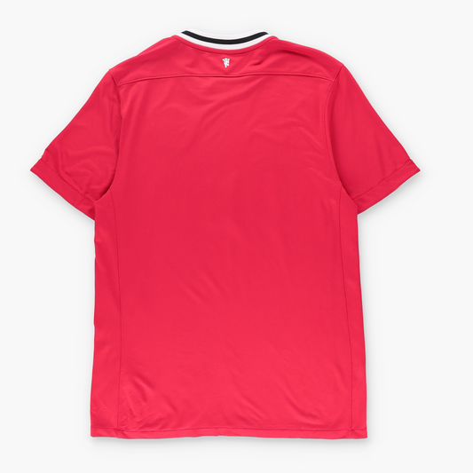 NIKE Manchester United 2011/2012 Home Embroidered Swoosh Logo Red Jersey (L)