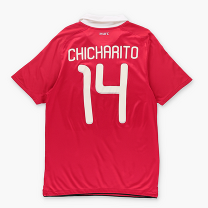 Manchester United 2010/2011 'Chicharito' #14 NIKE Home Soccer Jersey (M)