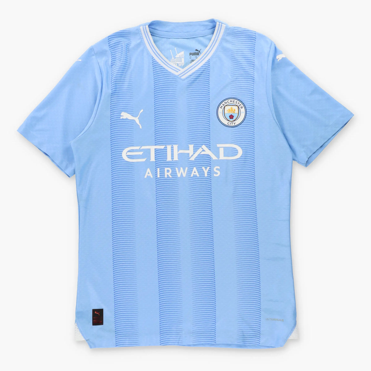 Vintage PUMA Manchester City 2023-2024 Home Authentic Ultra Weave Blue Jersey (XL)