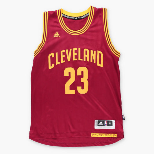 Vintage ADIDAS Cleveland Cavaliers LeBron James 'One For All' Jersey Singlet (L-XL)