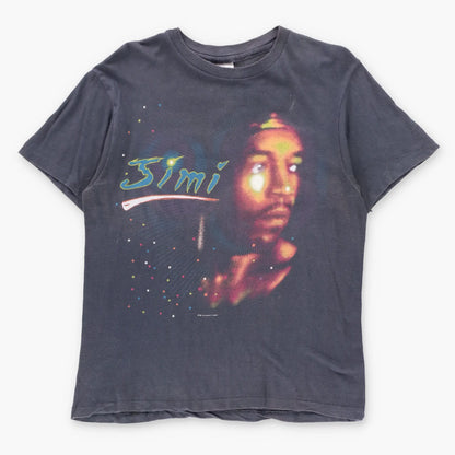 Vintage 1986 JIMI HENDRIX Single Stitch USA Made Faded Black Tee (S-M)