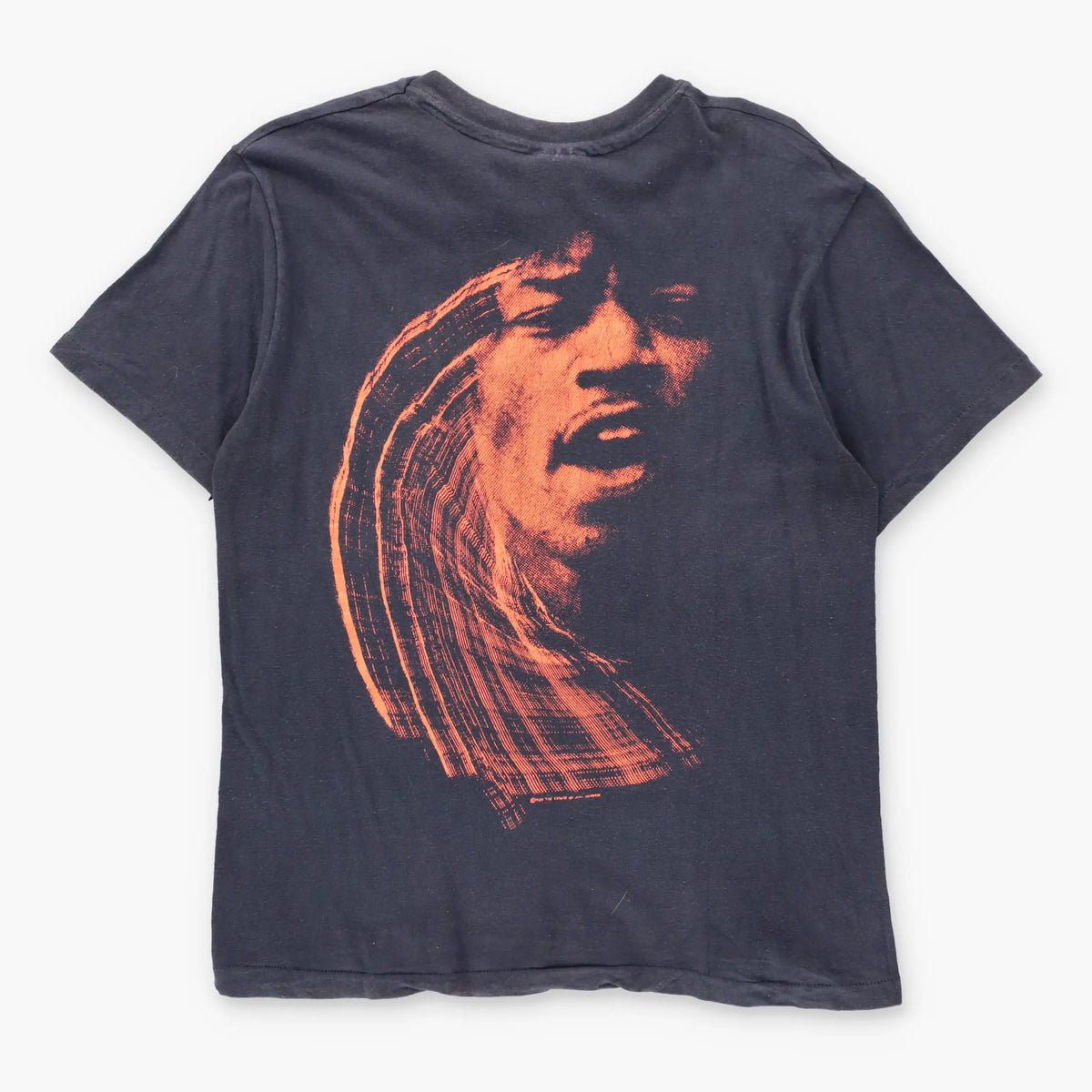 Vintage 1986 JIMI HENDRIX Single Stitch USA Made Faded Black Tee (S-M)