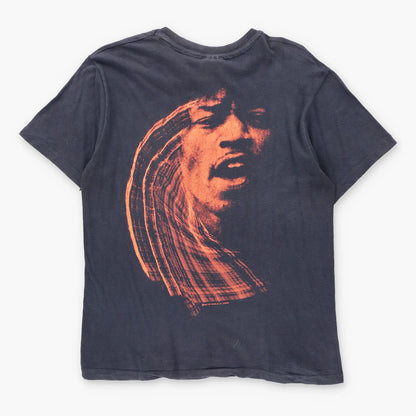 Vintage 1986 JIMI HENDRIX Single Stitch USA Made Faded Black Tee (S-M)