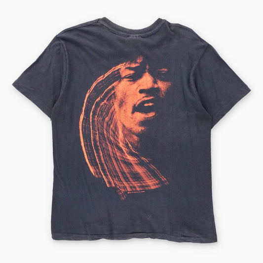 Vintage 1986 JIMI HENDRIX Single Stitch USA Made Faded Black Tee (S-M)
