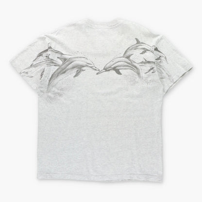 Vintage Clearwater Beach Florida Dolphins USA Made Single Stitch Tee (XL)