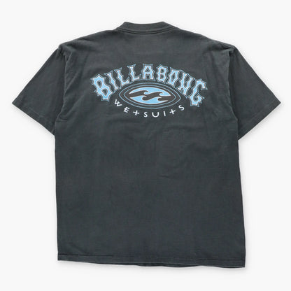 BILLABONG Wetsuits Logo Black Single Stitch Vintage Surfer Tee (XL)