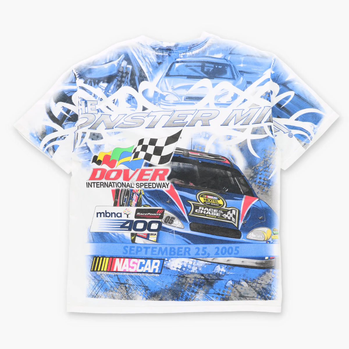 Vintage NASCAR 2005 Dover "The Monster Mile" All Over Print Tee (XL)