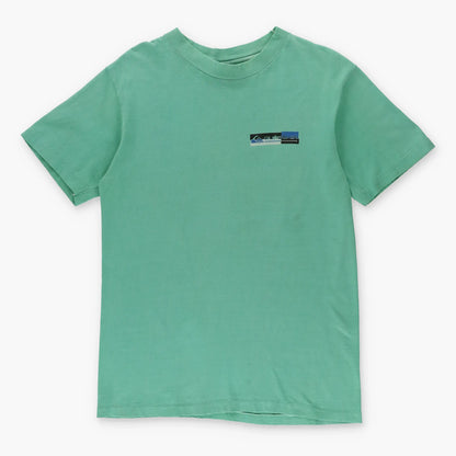 Vintage QUICKSILVER Block Logo USA Made Single Stitch Surf T-Shirt (S) - Vintage Sole Melbourne