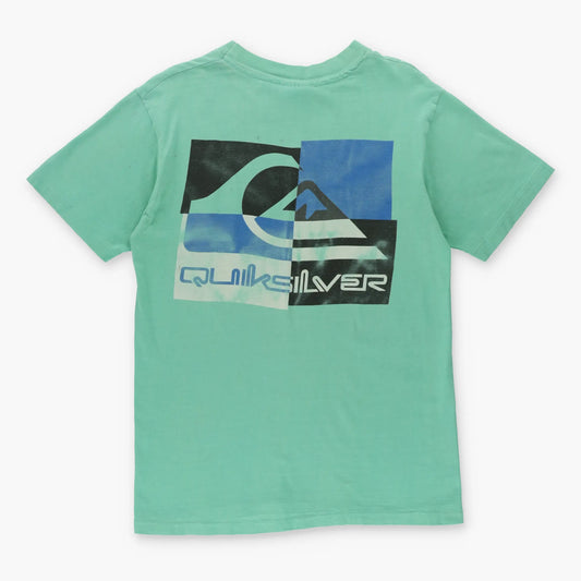Vintage QUICKSILVER Block Logo USA Made Single Stitch Surf T-Shirt (S) - Vintage Sole Melbourne