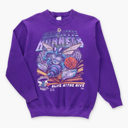 NBA Charlotte Hornets "Alive at the Hive" SALEM Sweatshirt USA Made (S) ***COCO Vintage Sole Melbourne