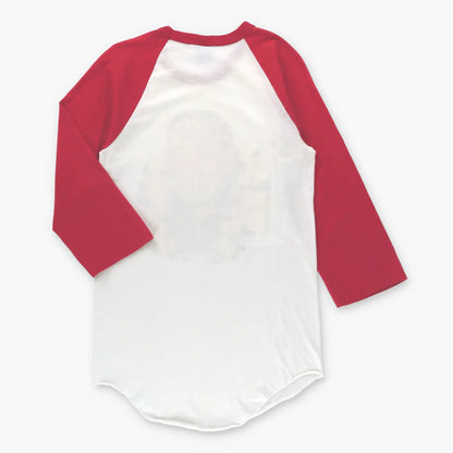 Willie Nelson USA Made Red & White 3/4 Sleeve Raglan Tee (XS) ***COCO Vintage Sole Melbourne