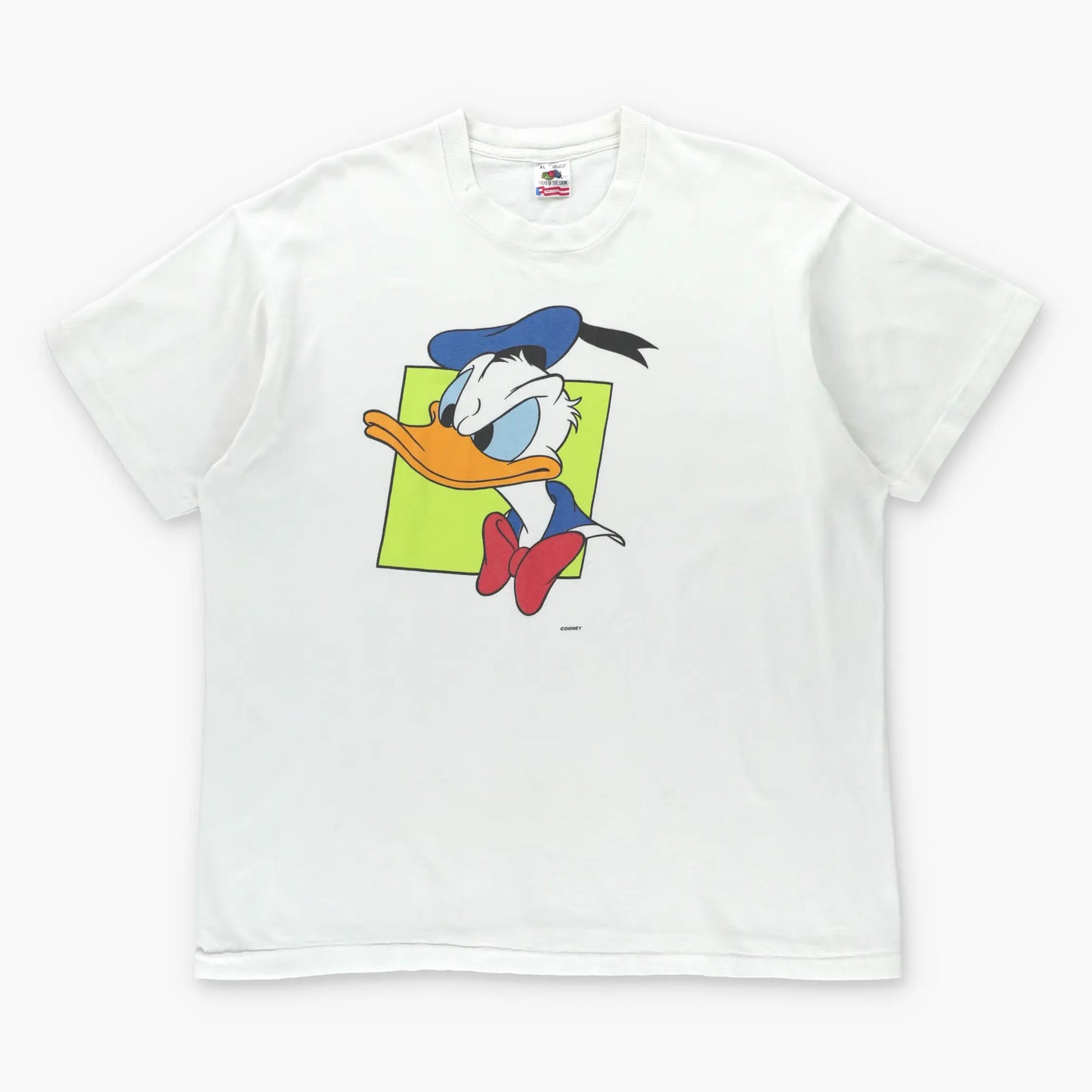 Donald Duck USA Made White Single Stitch Disney Tee (L-XL) ***COCO Vintage Sole Melbourne