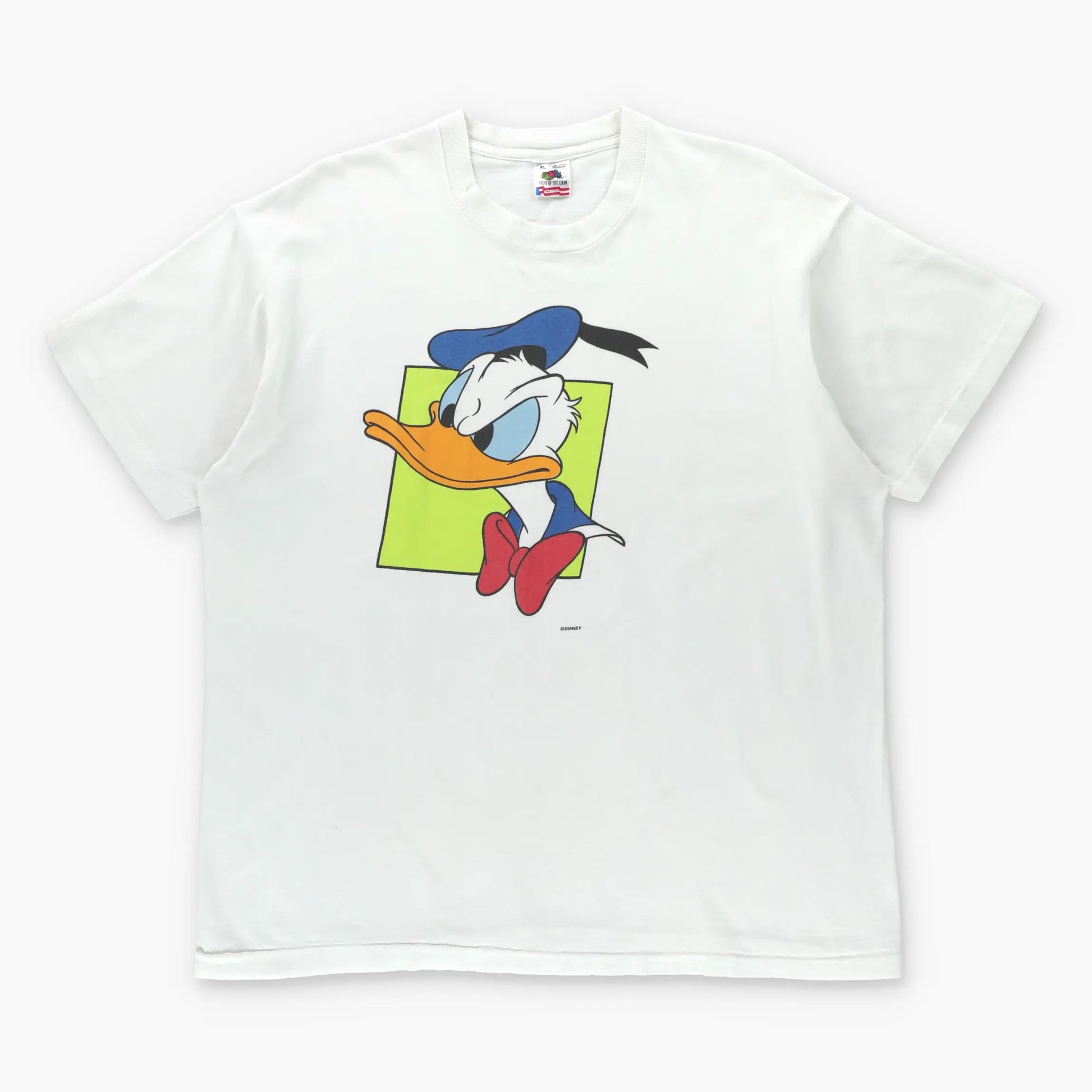 Donald Duck USA Made White Single Stitch Disney Tee (L-XL) ***COCO Vintage Sole Melbourne