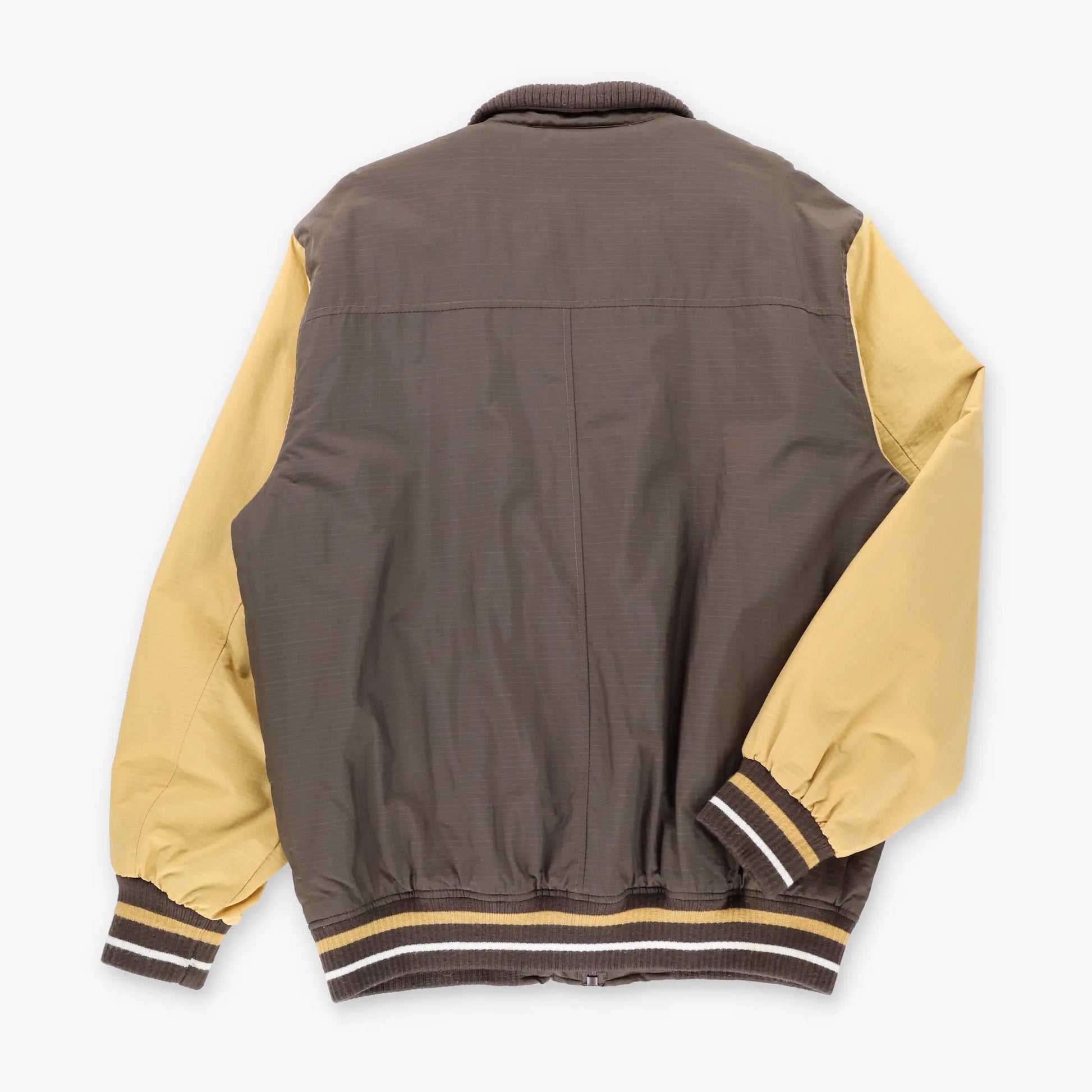 ECKO UNTLD "Writing All Wrongs" Brown & Tan Embroidered Y2K Style Oversized Jacket (L) ***COCO Vintage Sole Melbourne