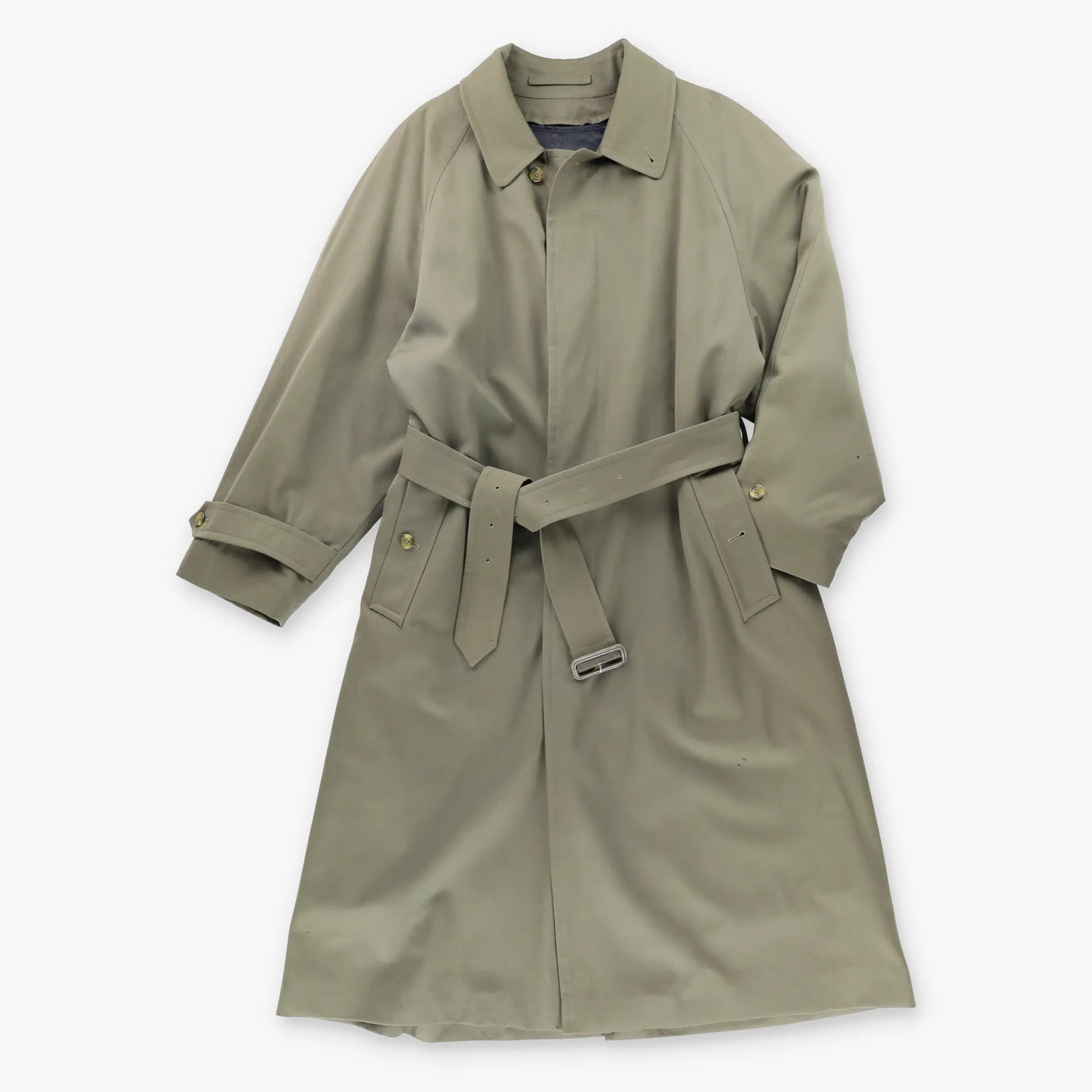 Vintage BURBERRY'S x BLOOMINGDALE'S Wool Lined Olive Green Trench Coat (Men's 40) Vintage Sole Melbourne