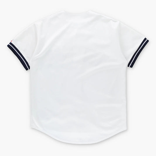 Vintage MLB New York Yankees Spell Out Patch RUSSELL ATHLETIC Baseball Jersey Korean Made (M)