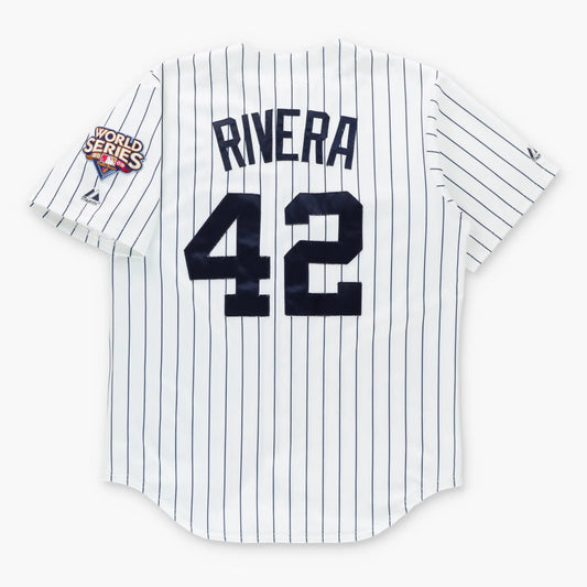 MLB New York Yankees Mariano Rivera #42 World Series 2009 MAJESTIC Baseball Jersey (M)