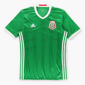ADIDAS Mexico National Signed Green & White Soccer Jersey (S)