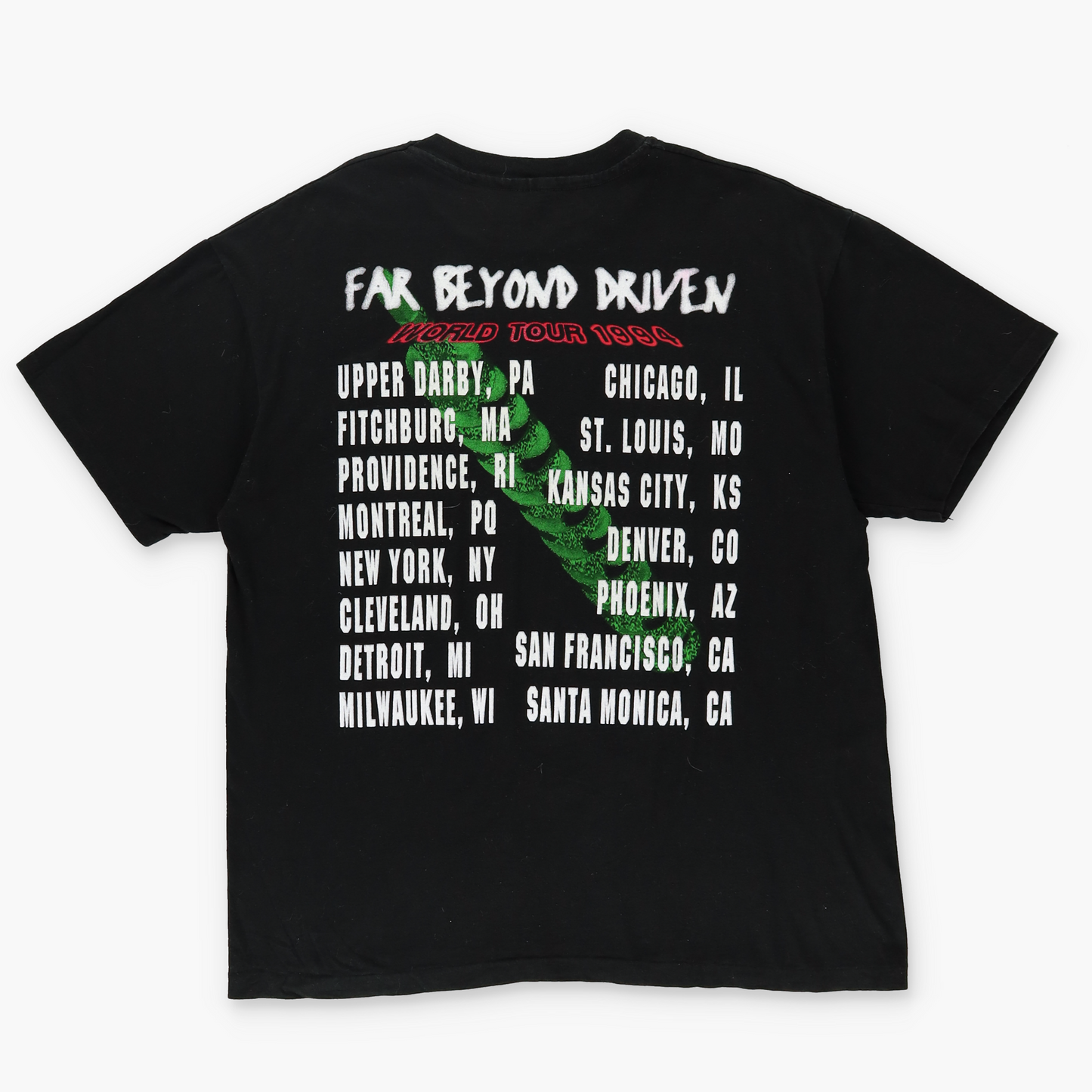 1994 PANTERA 'Far Beyond Driven' USA Made Single Stitch World Tour Tee (XL)