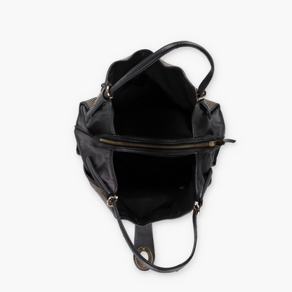 COACH 32363 'Madison Carlyle' Black & Beige Shoulder Bag