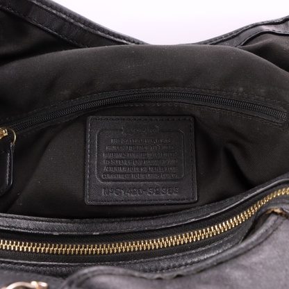 COACH 32363 'Madison Carlyle' Black & Beige Shoulder Bag