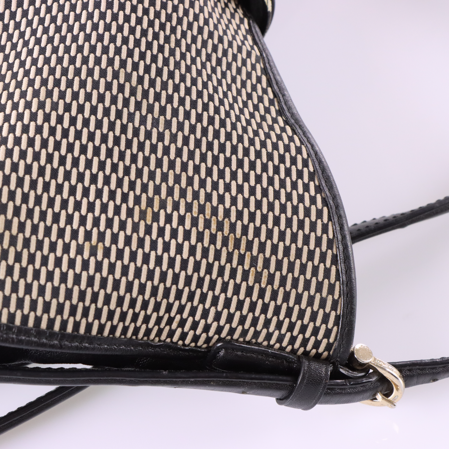 COACH 32363 'Madison Carlyle' Black & Beige Shoulder Bag