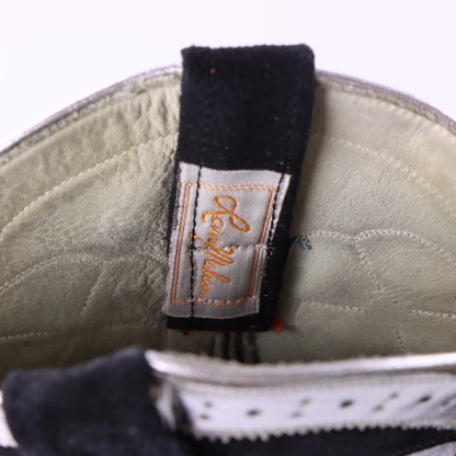 LARRY MAHAN Black & Silver Clovers Cowboy Boots (7)