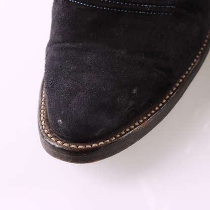 LARRY MAHAN Black & Silver Clovers Cowboy Boots (7)
