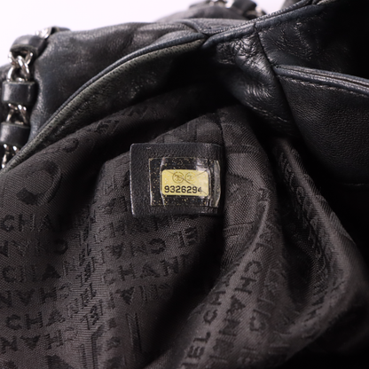 CHANEL 2004-2005 'Chain Around' Black Calfskin French Made Hobo Bag