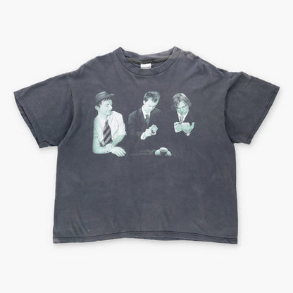 Vintage BEN FOLDS FIVE 90's Rock Green & Grey Faded Trio Music T-Shirt (L)
