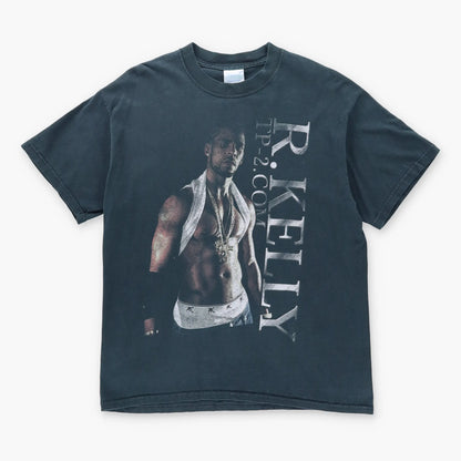 Vintage Y2K R.KELLY 'TP-2.Com' Tour R&B Music Faded T-Shirt (L)