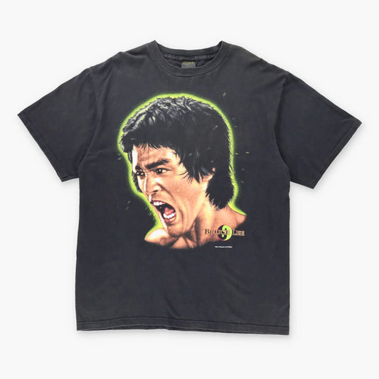 90's BRUCE LEE Face Changes 'Watahh Dragon' Black T-Shirt (XL-XXL)