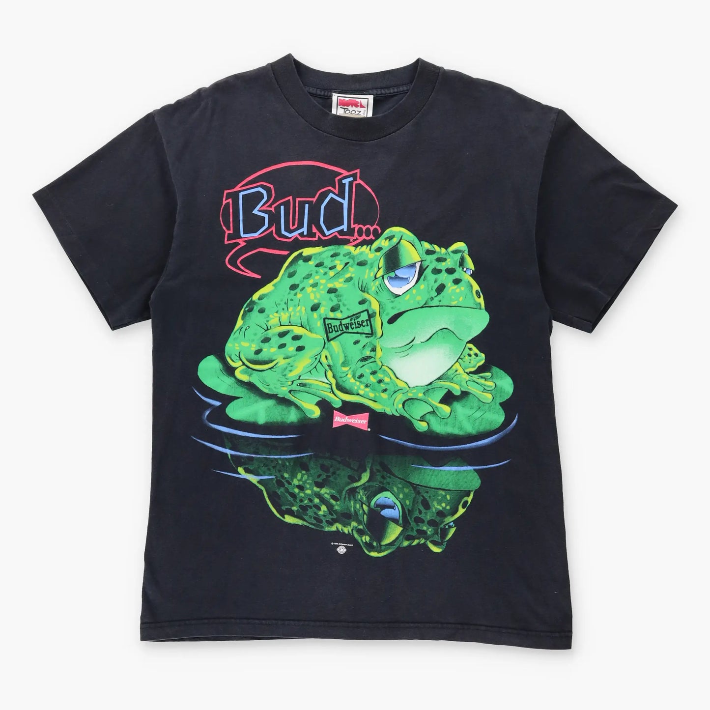 Vintage BUDWEISER 1996 Frog Branded USA Made Beer T-Shirt (M)